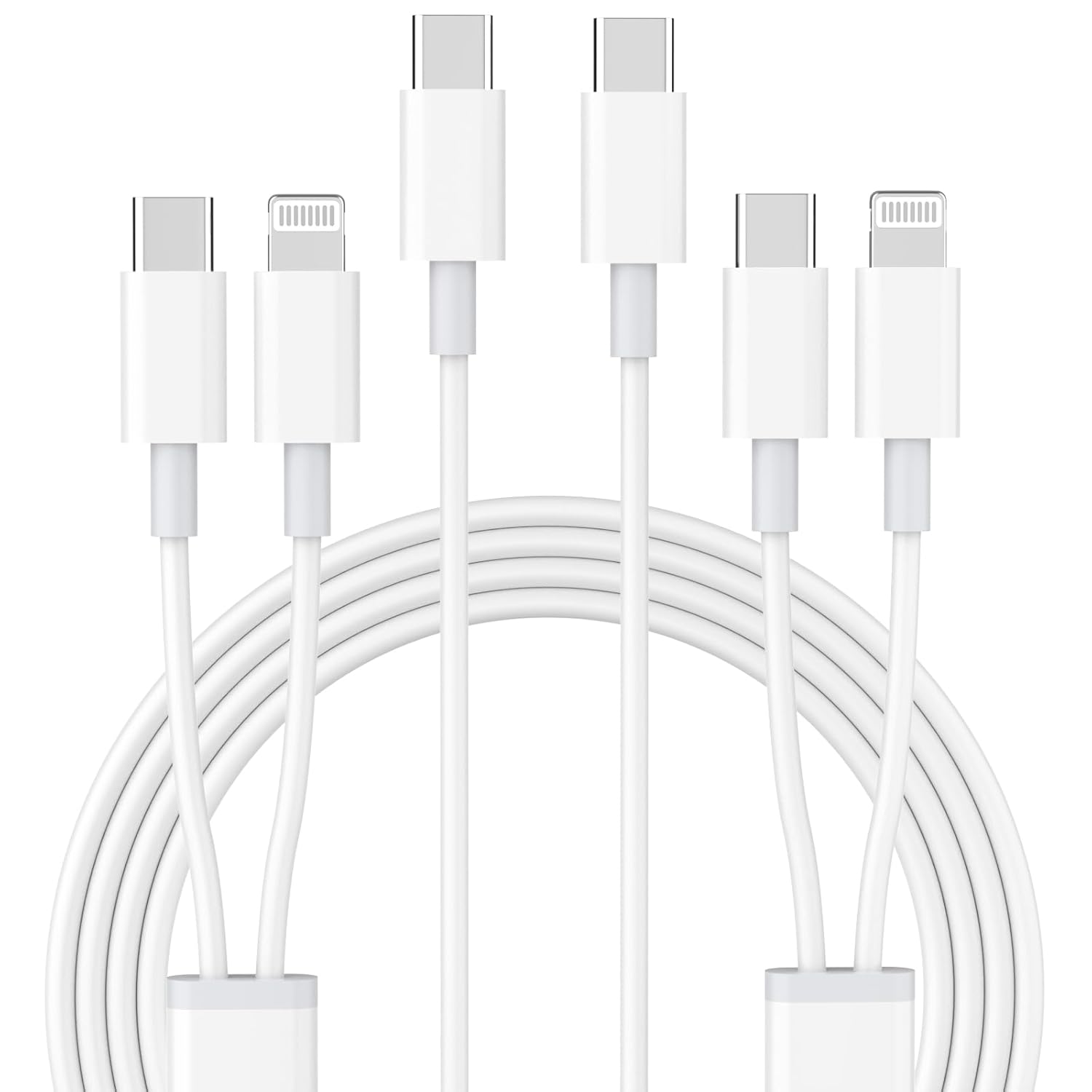 Fast Charge 2-in-1 iPhone Cable - 6FT Dual Connector