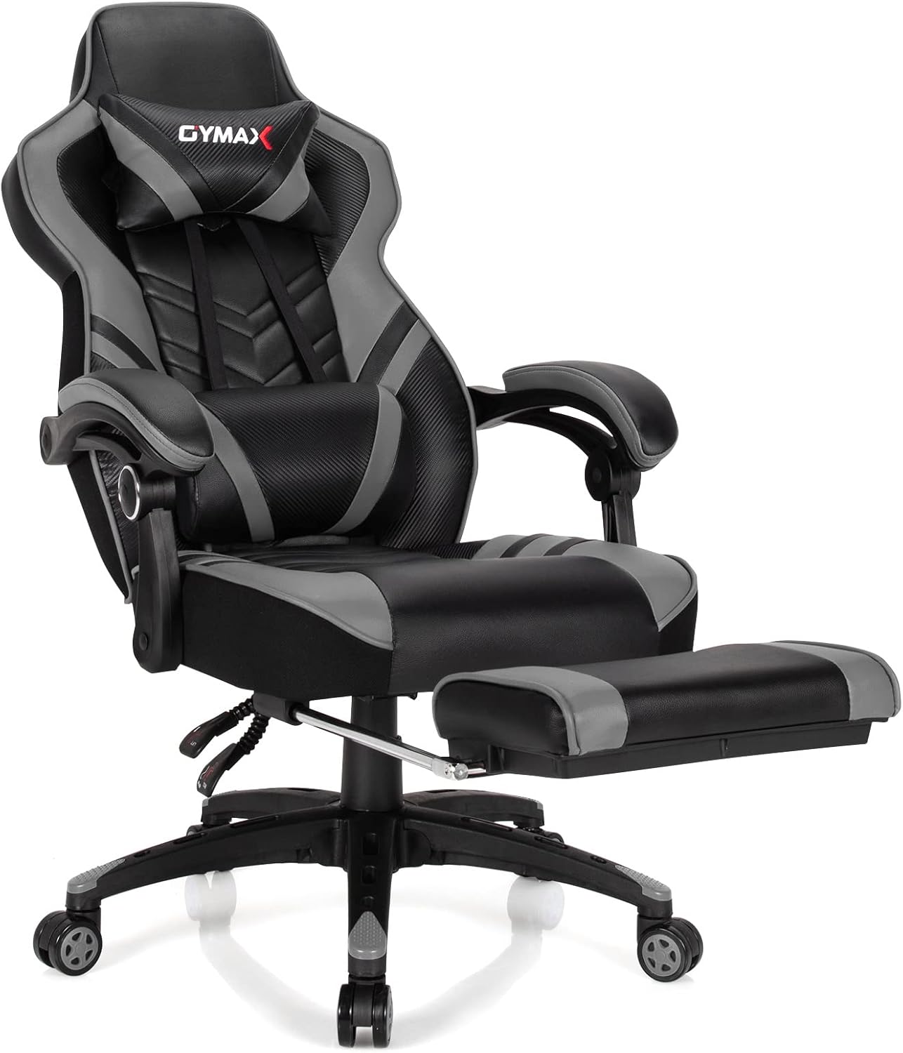 GYMAX Ergonomic Gaming Chair with Footrest