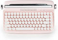 Wireless Retro Typewriter Keyboard - Cute Bluetooth Mini with Stand
