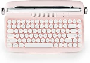 YUNZII B303 Wireless Typewriter Keyboard: Retro Bluetooth Aesthetic