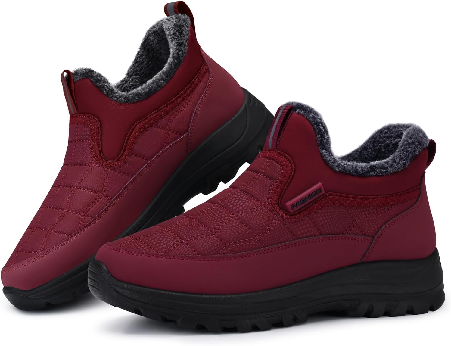 SHIBEVER Winter Waterproof Boots for Women: Warm Insulated Shoes
