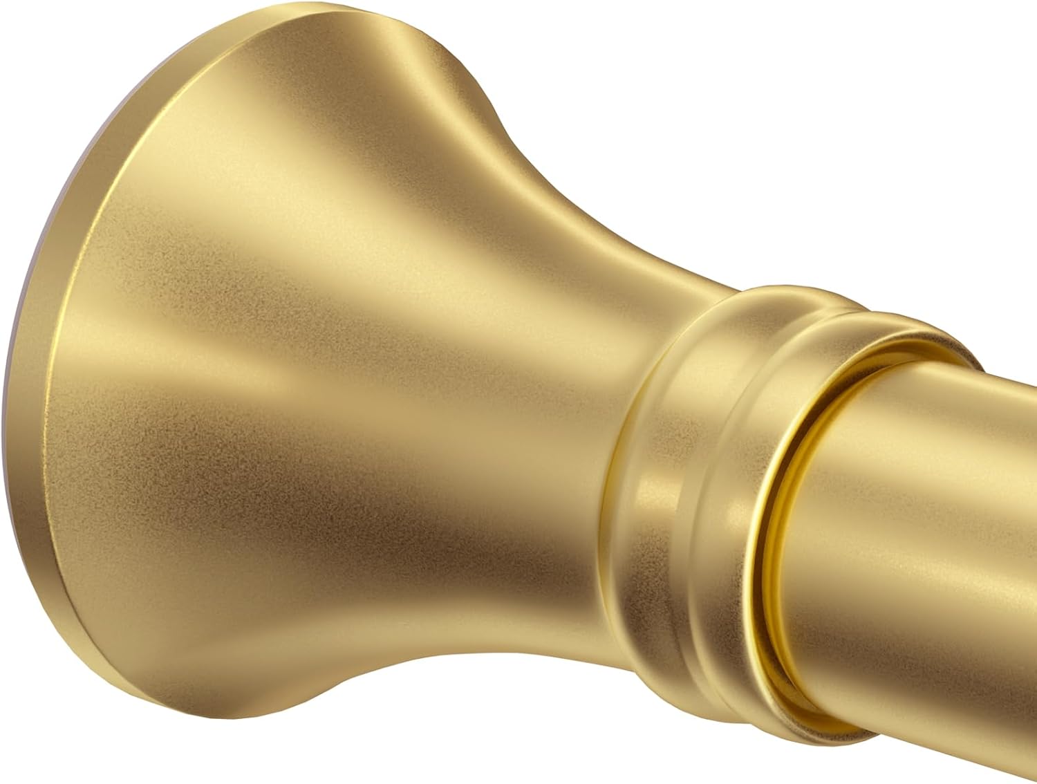 Adjustable No Drill Gold Shower Rod - Rust-Free & Secure