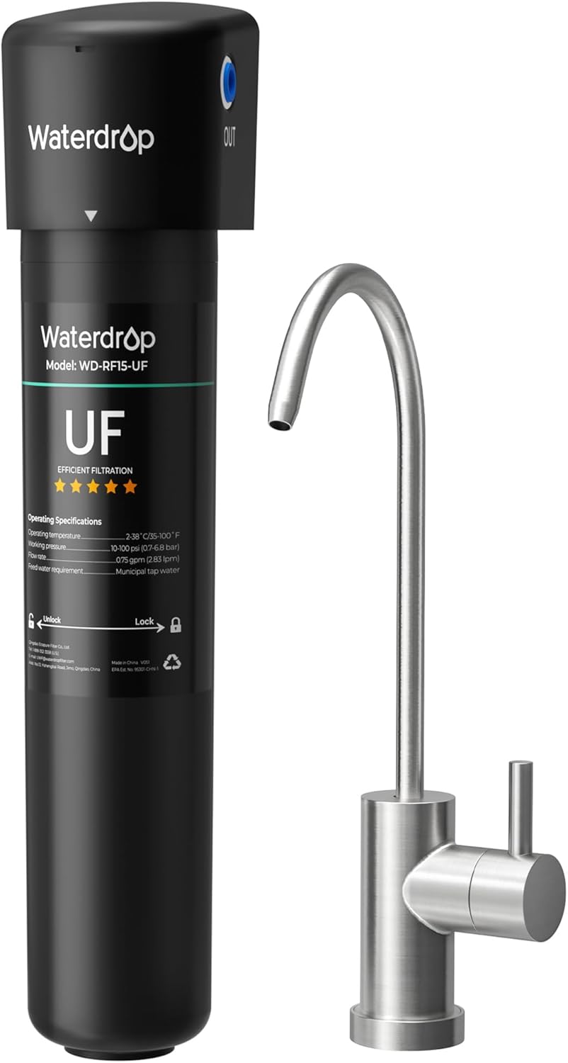 Waterdrop 15UB-UF Ultra Filtration Under Sink Water Filter System
