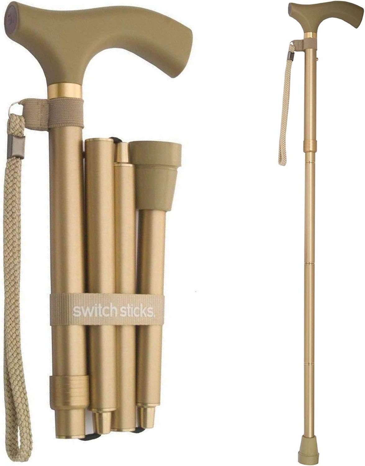 Adjustable Folding Walking Cane for Men or Women, 32-37 in