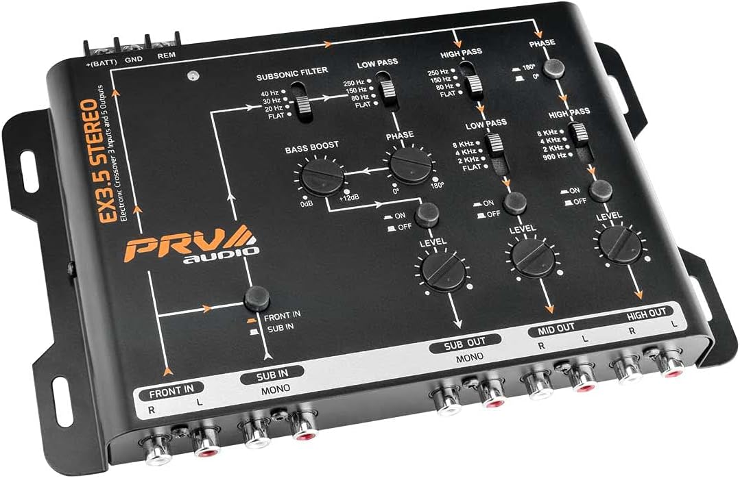 PRV AUDIO Crossover Car Audio EX3.5 for Ultimate Sound Control