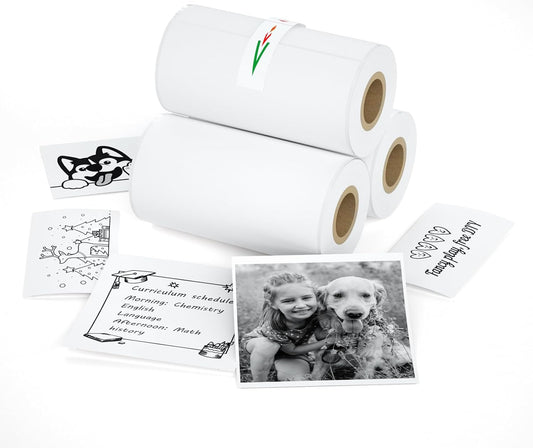 iDPRT Mini Thermal Sticker Paper - 3 Rolls | Self-Adhesive Labels