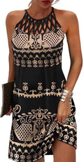 Summer Halter Neck Dresses for Women with Pockets by BIRW
