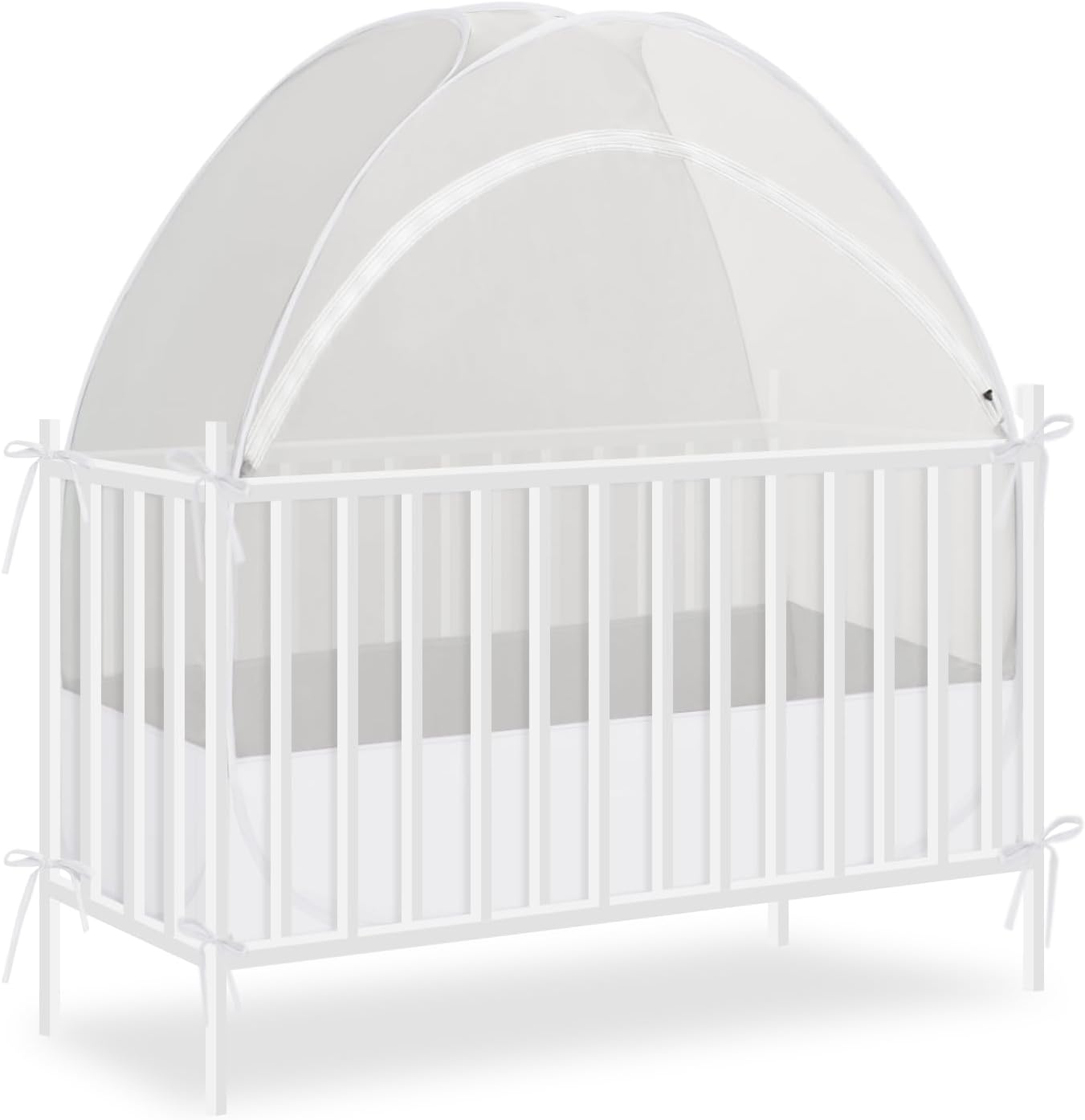 Akiky Large Pop Up Mosquito Net Crib Tent for Safe Sleep