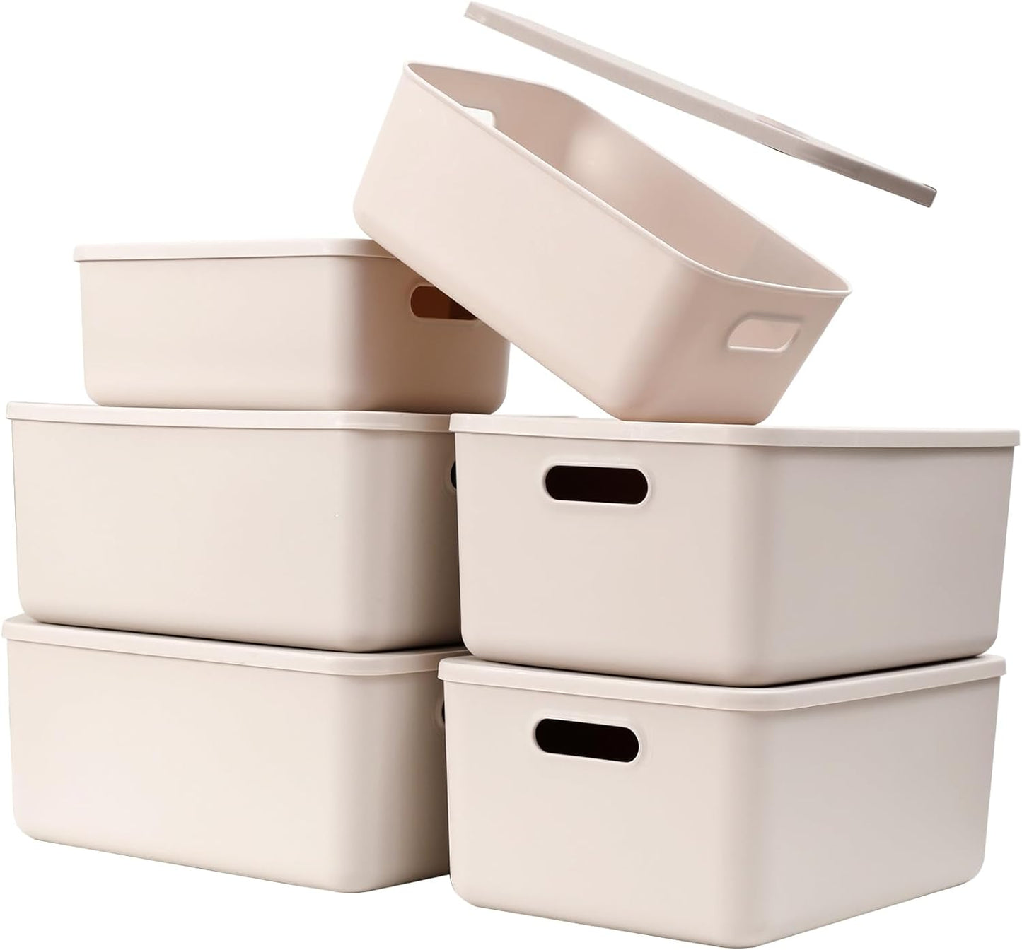 Plastic Storage Baskets With Lid for Organizing Your Home