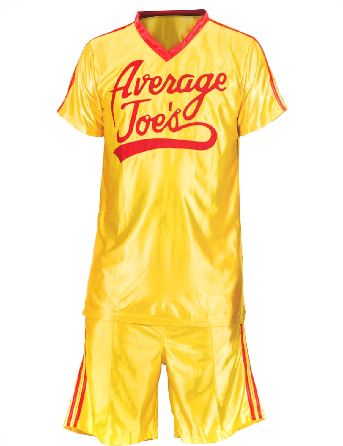 Dodgeball Average Joe's Yellow Jersey Costume for Halloween Fun