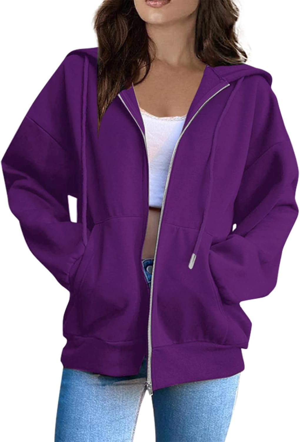 Soft Plus Size Women's Hoodie with Pockets by EKIYVO