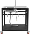 35 Outdoor Grill Cart with Sink - Stainless Steel Utility Station