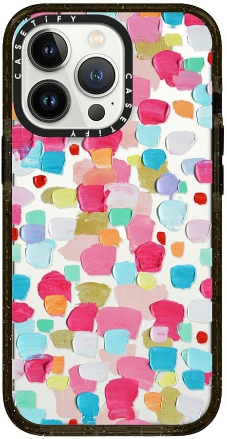 CASETiFY Impact Case for iPhone 13 Pro - Magenta Confetti Design