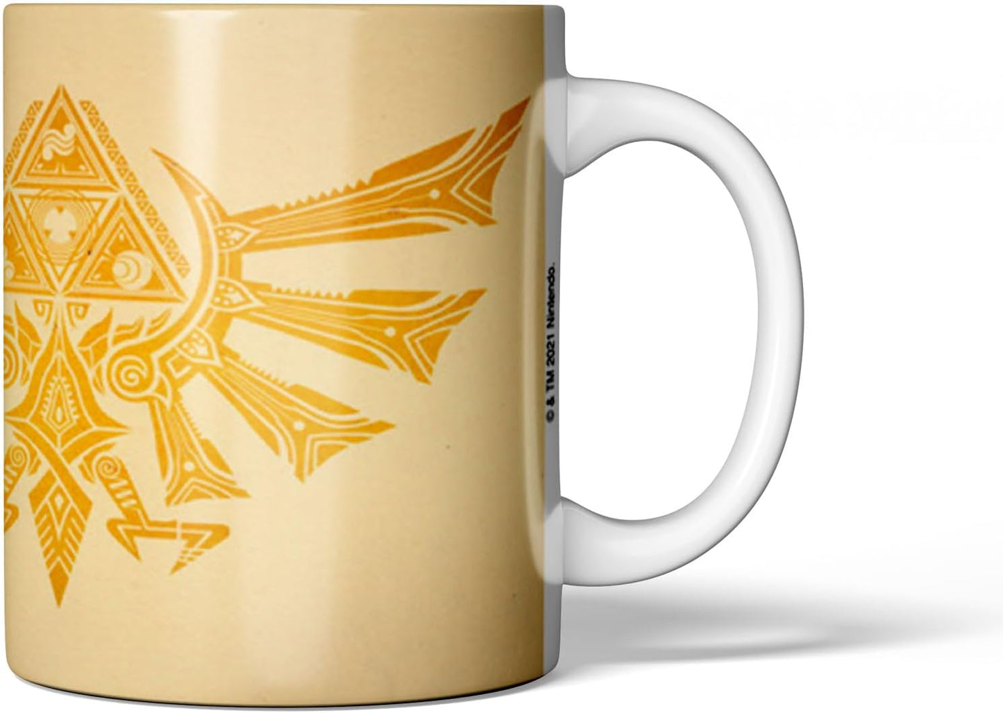 Legend of Zelda Crest Coffee Mug - 11 oz Ceramic - Gaming Essential