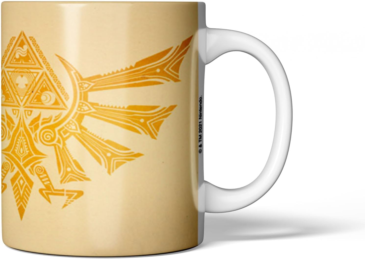 Legend of Zelda Crest Coffee Mug - 11 oz Ceramic - Gaming Essential