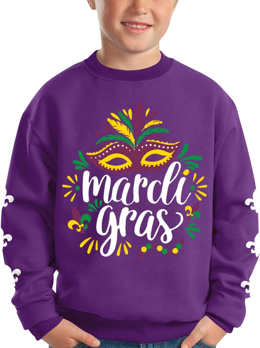 BesserBay Kids Shamrock Sweatshirt, Irish Luck 2-12 Yrs
