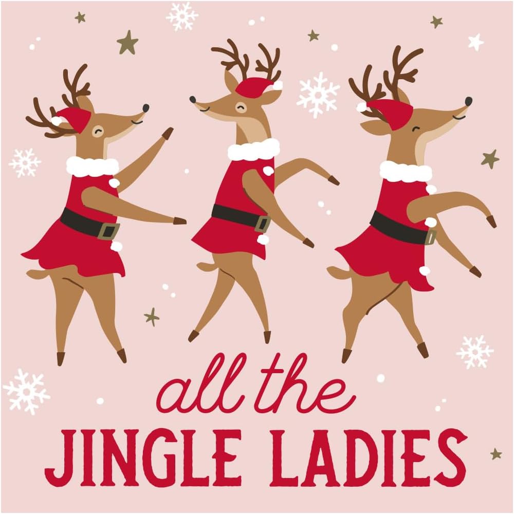 Christmas Reindeer Cocktail Napkins Pack - Festive & Funny!