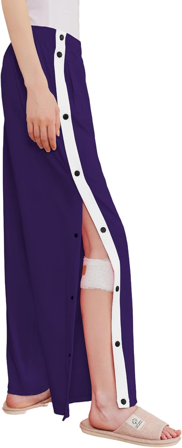 Deyeek Women's Tear Away Pants for Post Surgery Recovery Comfort
