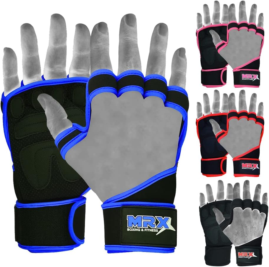 MRX Ventilated Workout Gloves with Wrist Wraps