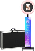 Portable Photo Booth Stand for iPad - RGB Ring Light Photo Booth