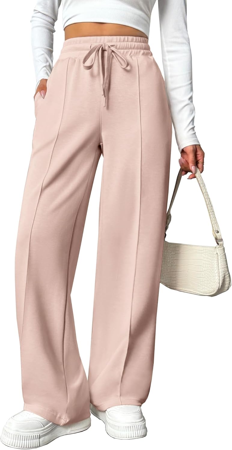 Wide Leg Sweatpants for Women: High Waisted Baggy Style