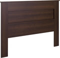 Prepac Flat Wood Panel Headboard for Queen Beds - Simple Espresso