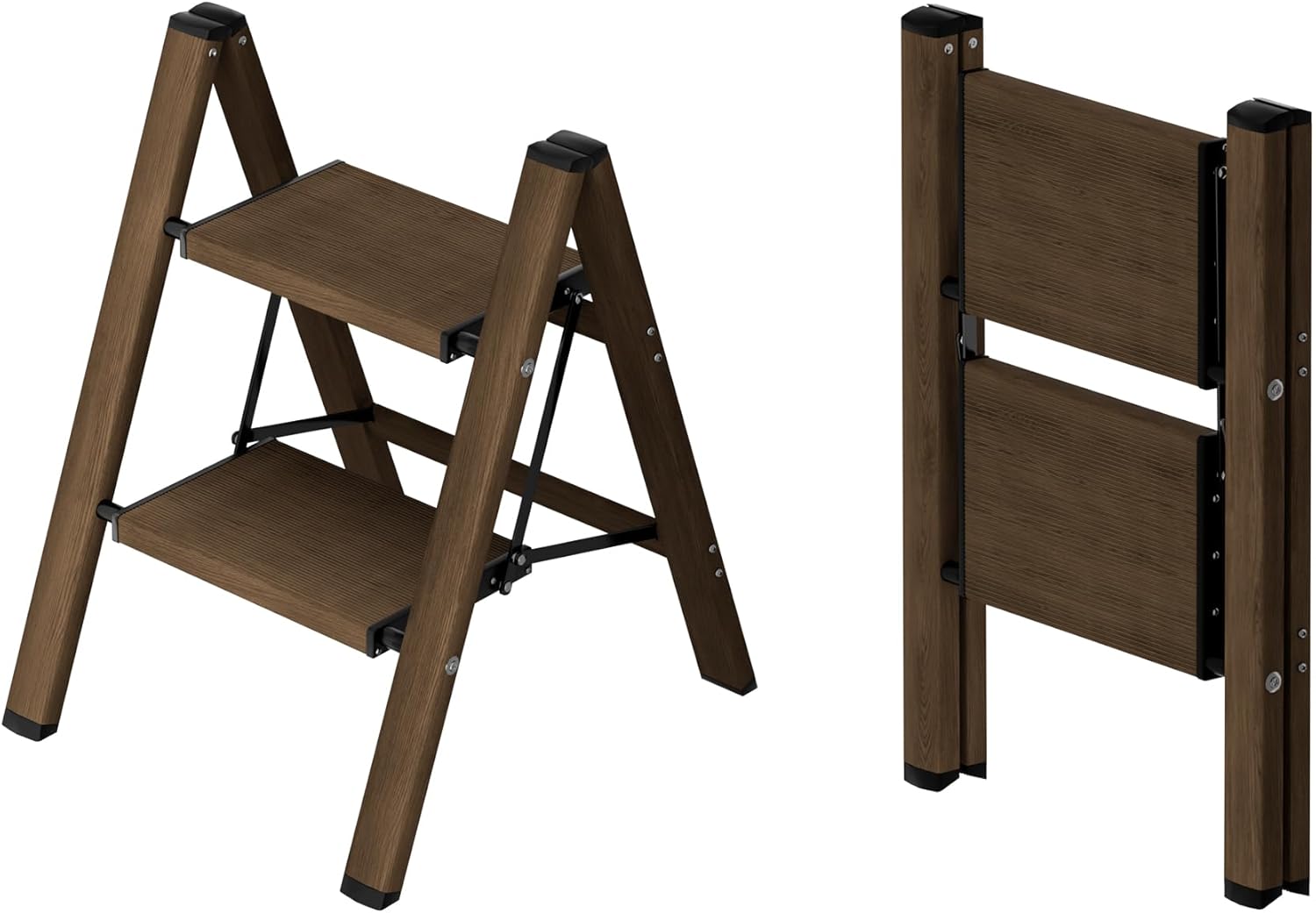 Taranta 2 Step Ladder - Lightweight Folding Stool for Home Use