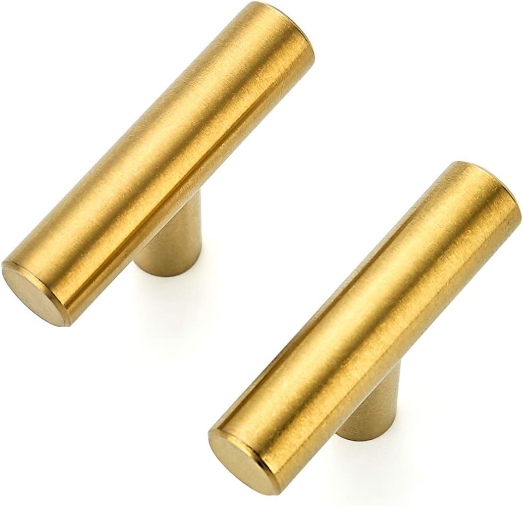 Ravinte 30 Pack 2 inch Brushed Brass Cabinet Pulls for Kitchen
