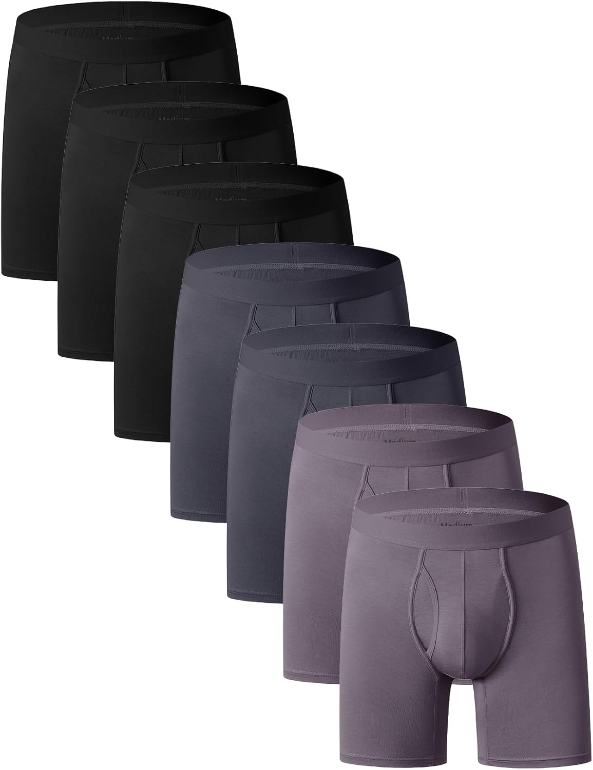 youlehe Men's Bamboo Viscose Boxer Briefs for Ultimate Comfort