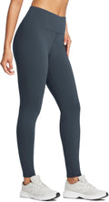 Women's Fleece Lined Leggings High Waisted with Pockets - Winter