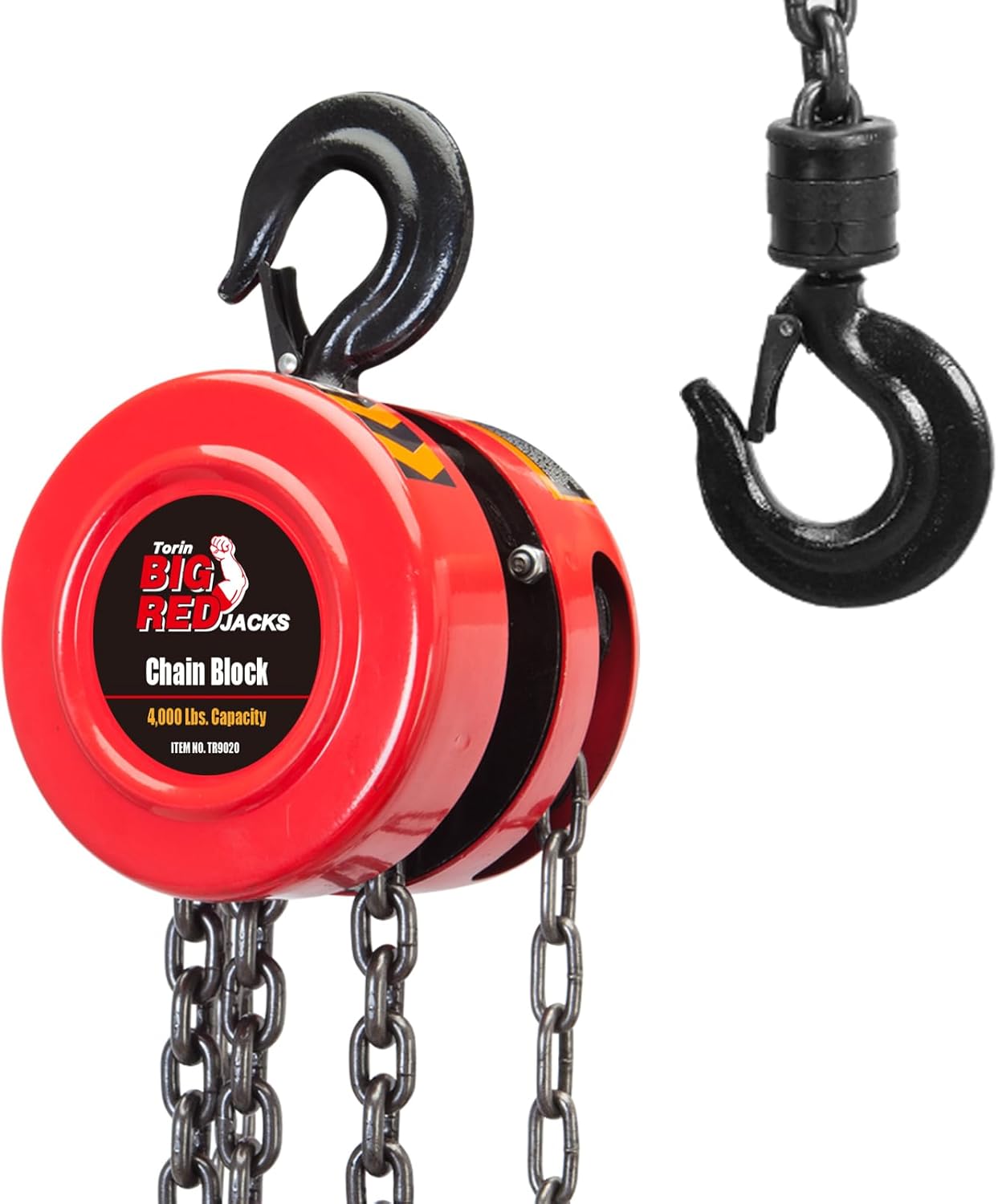 BIG RED Torin Manual Hand Lift Chain Block Hoist 2 Ton Capacity