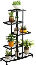 Twhep 5-Tier Iron Plant Stand - Space-Saving 11-Pot Shelf