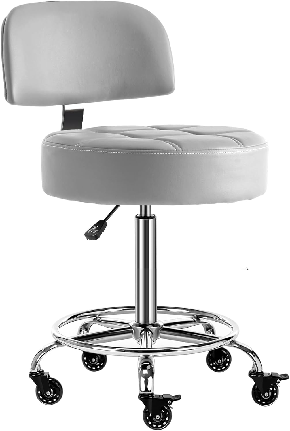 Ergonomic Rolling Hydraulic Adjustable Stool for Comfort