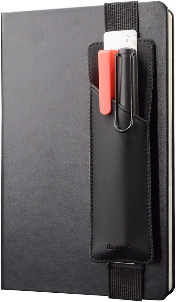 Detachable PU Leather Pen Holder for Journals - diodrio