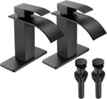 Black Waterfall Bathroom Faucet Single Handle 1 or 3 Hole - Matte