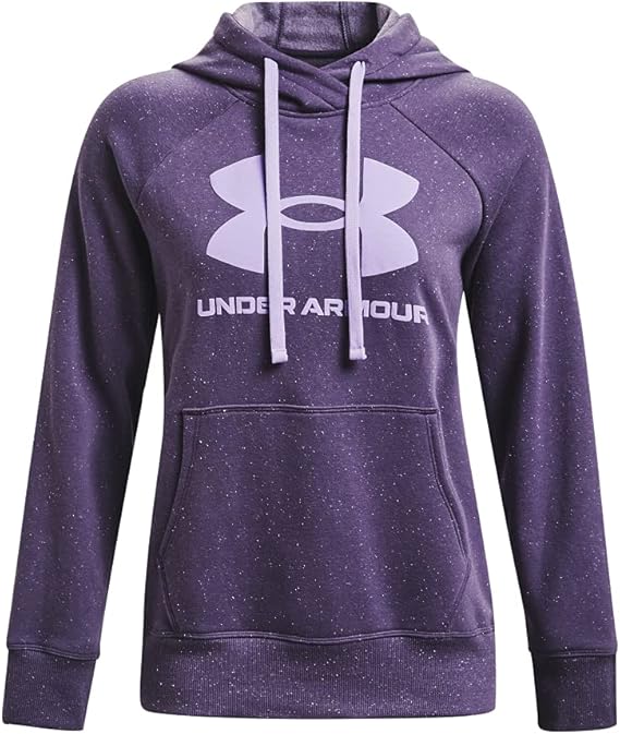 Under Armour Women's Rival Fleece Logo Hoodie for Comfort