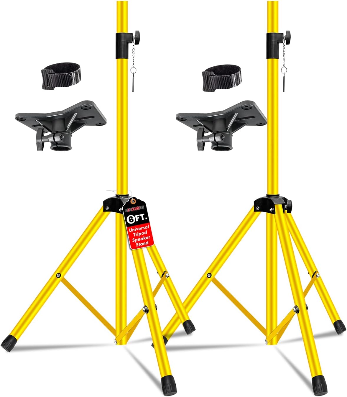 5 Core Adjustable Speaker Stand Tripod Pair for DJ Studio Use