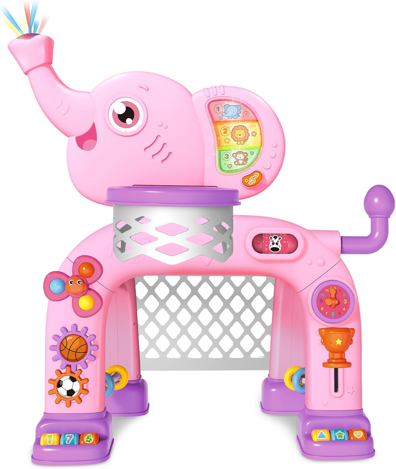 Shemira Toddler Basketball Hoop & Soccer Goal Activity Center
