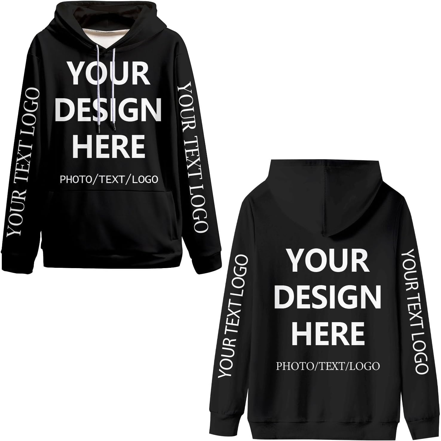 Personalized Custom Hoodie: Add Your Name or Logo!