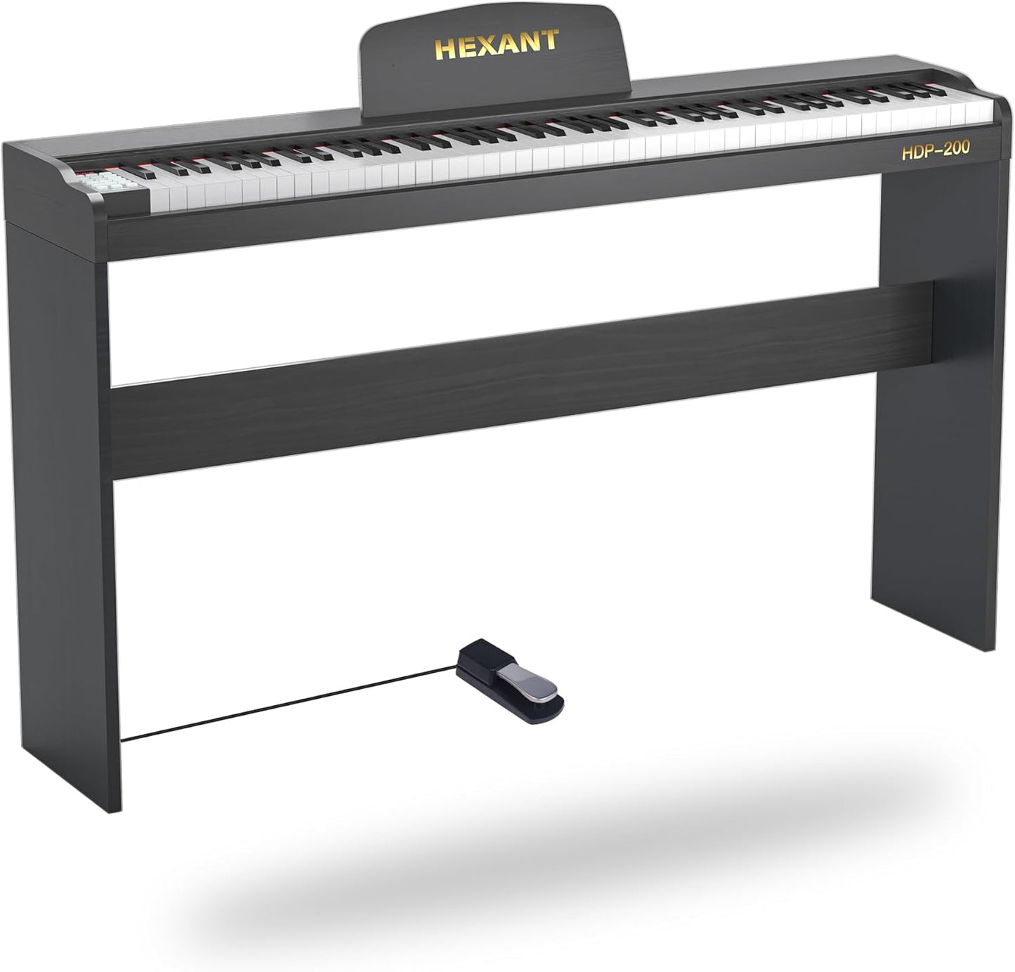 HEXANT 88-Key Semi-Weighted Digital Piano: 900 Tones, 700 Rhythms