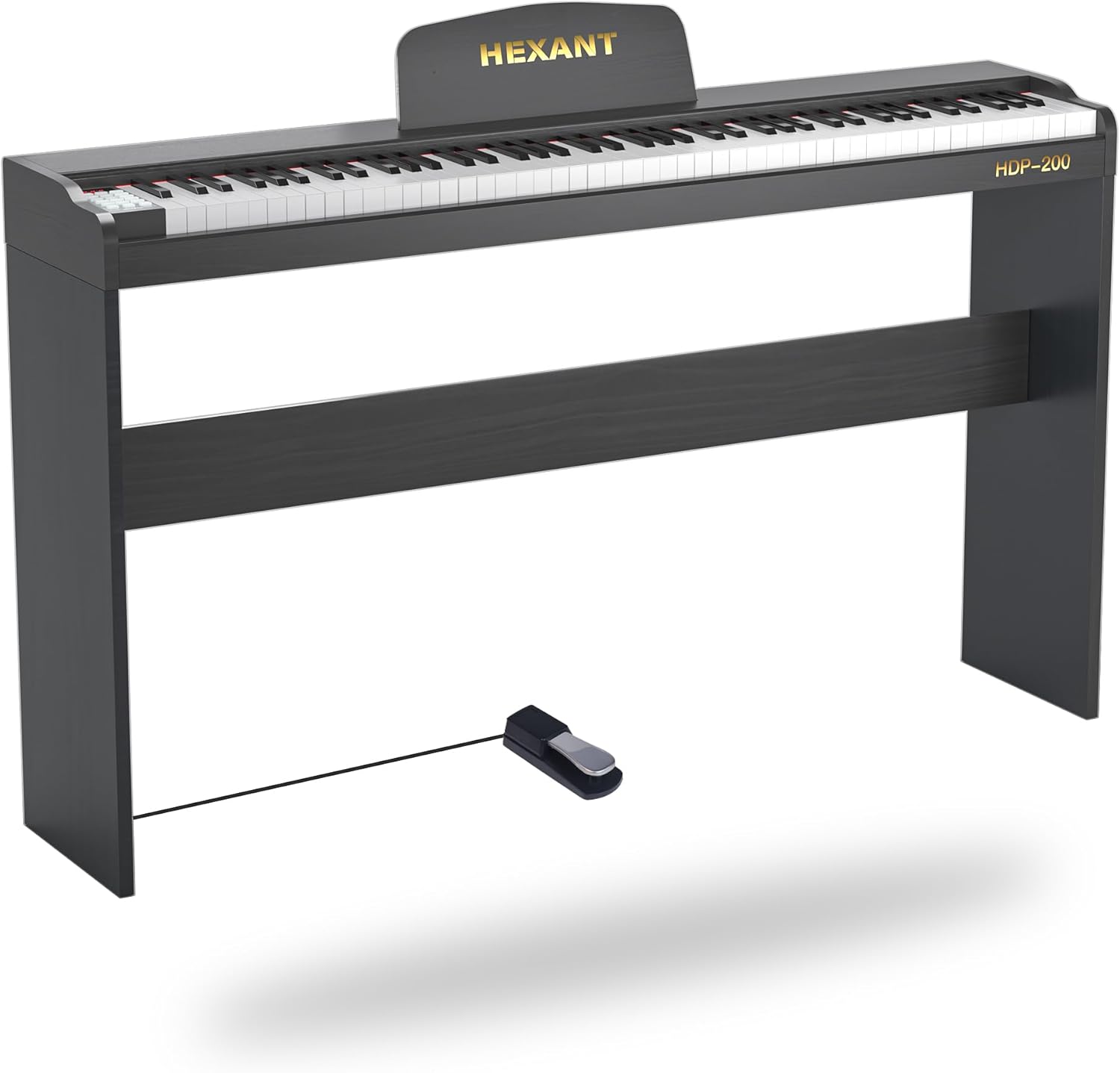 HEXANT 88-Key Semi-Weighted Digital Piano: 900 Tones, 700 Rhythms