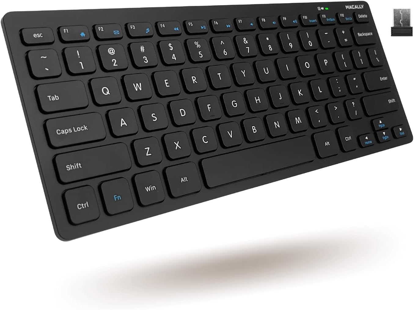 Macally Mini Wireless Keyboard - Ergonomic Comfort