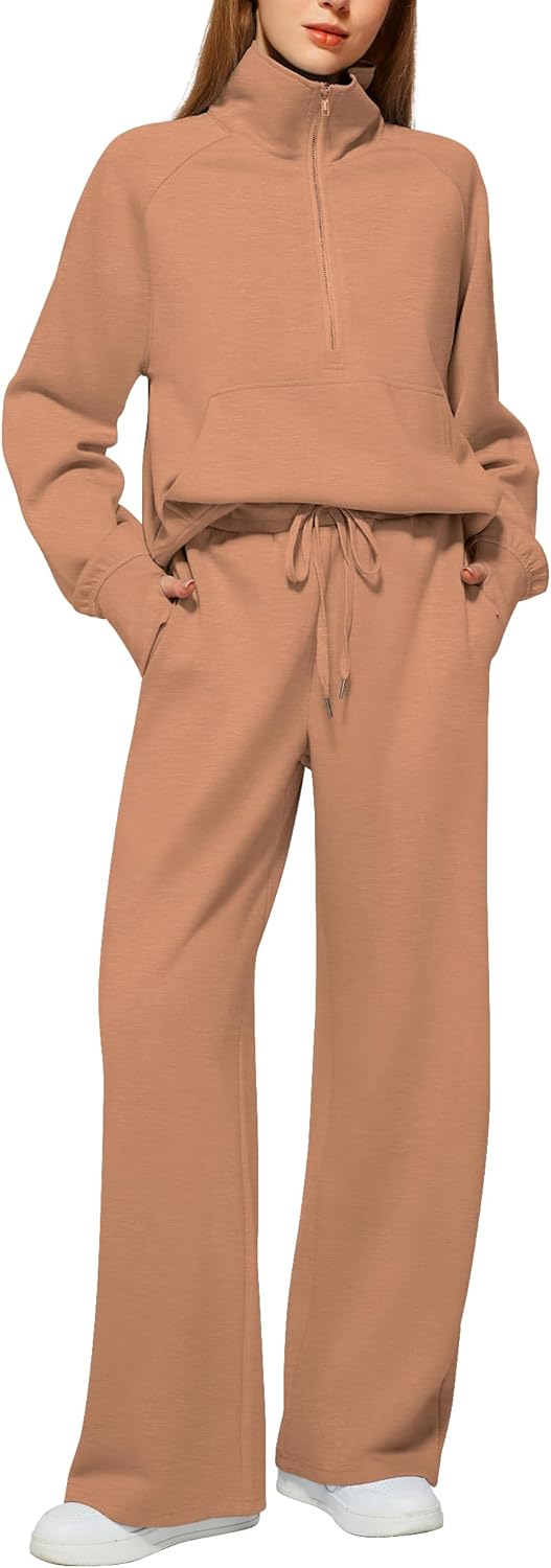 Casly Lamiit Women's 2 Piece Outfits Lounge Set for Comfort