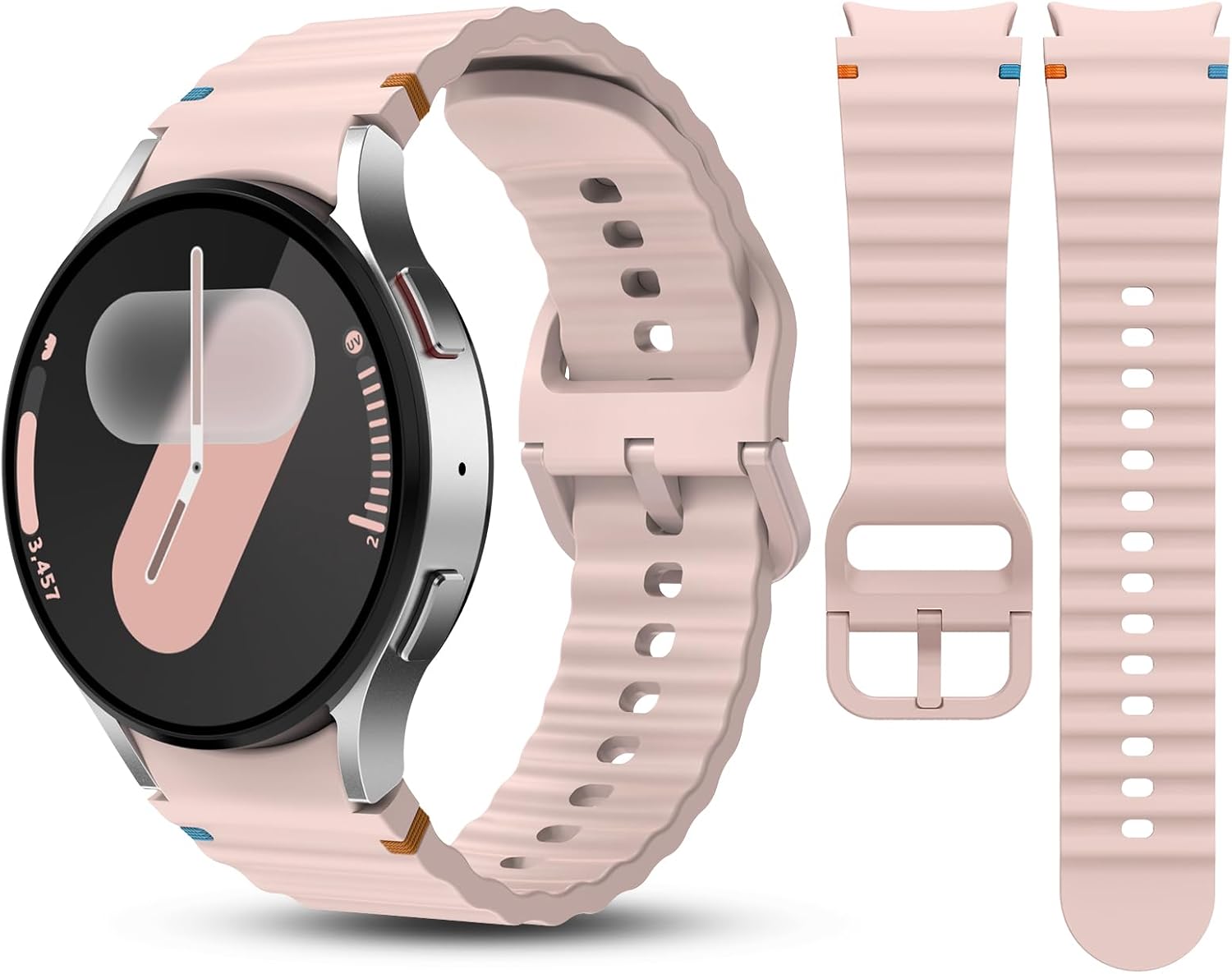 Soft Silicone Galaxy Watch Band, No Gap Design, GGKING