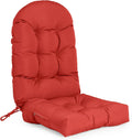 Rocking Chair Cushion 44x19 in Red - Waterproof High Back Comfort