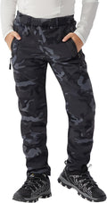 Kids Waterproof Snow Ski Pants for Boys and Girls - Warm Fleece