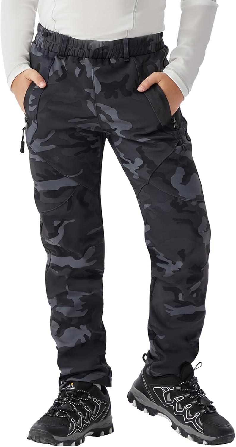 WULFUL Kids Waterproof Snow Ski Pants for Outdoor Winter Fun