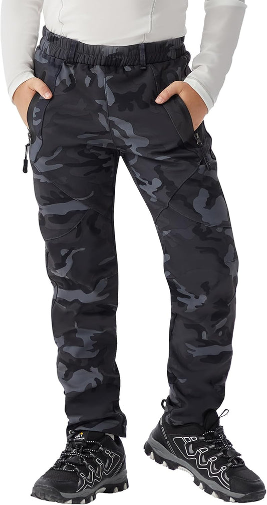 WULFUL Kids Waterproof Snow Ski Pants for Outdoor Winter Fun