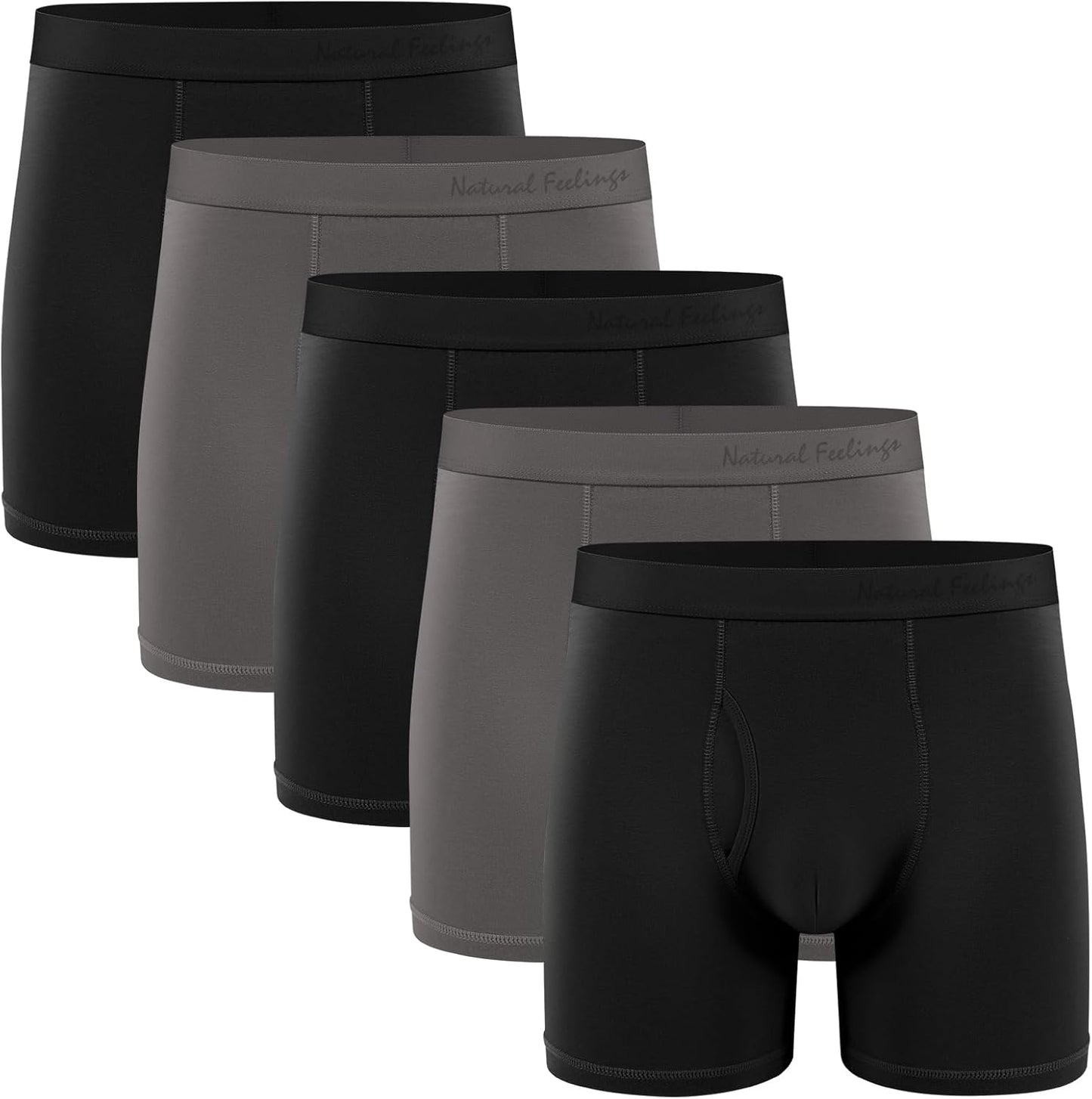 Natural Feelings Boxer Briefs for Men - Soft Cotton Comfort