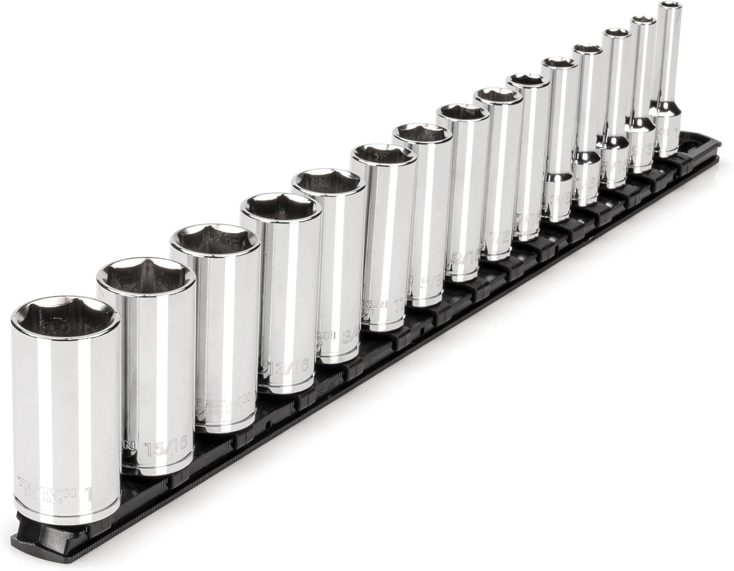 TEKTON 3/8 Inch Drive Deep 6-Point Socket Set for Precision